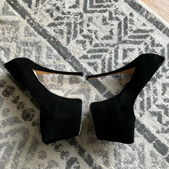 Giuseppe Zanotti black suede platform high heel stiletto - Picture 4 of 10